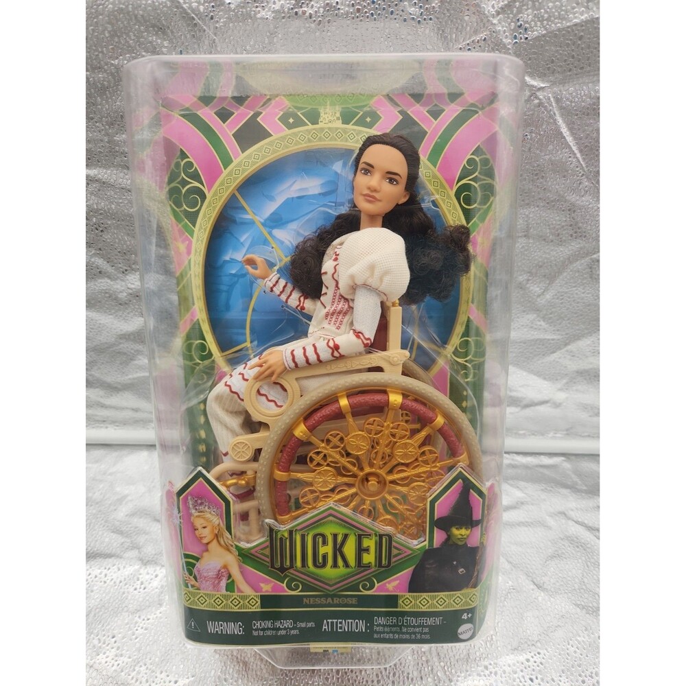 Doll Barbie Wicked Nessarose 11" Wheelchair Mattel Universal Studios 2024 NEW